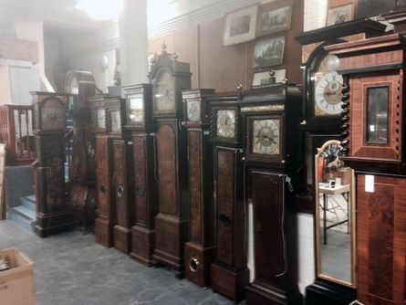 long case clocks at auction